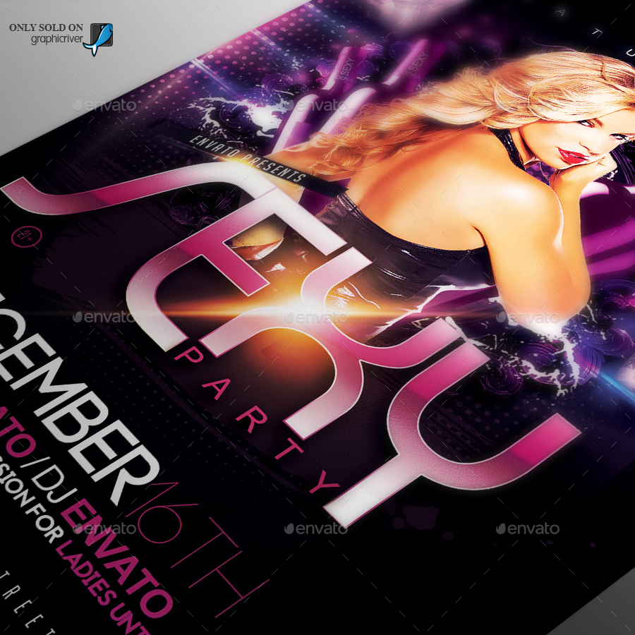 Sexy Party Flyer Template Print Templates Graphicriver 8843